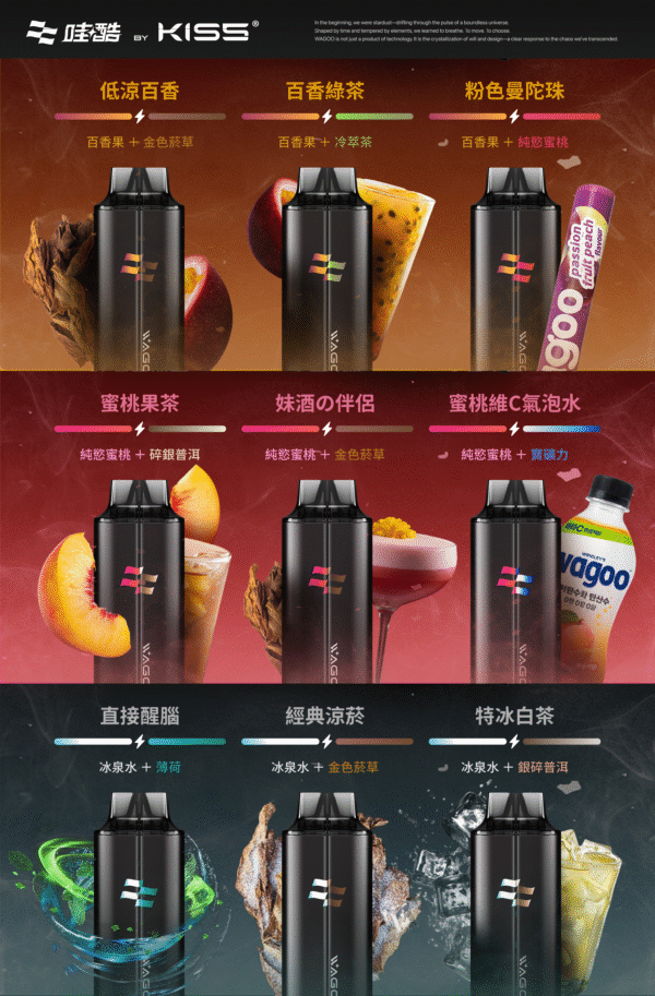 迪拜爆款【WAGOO❣️哇酷拋棄式6500口❣️】by KIS5 的高端品牌 滿10送1