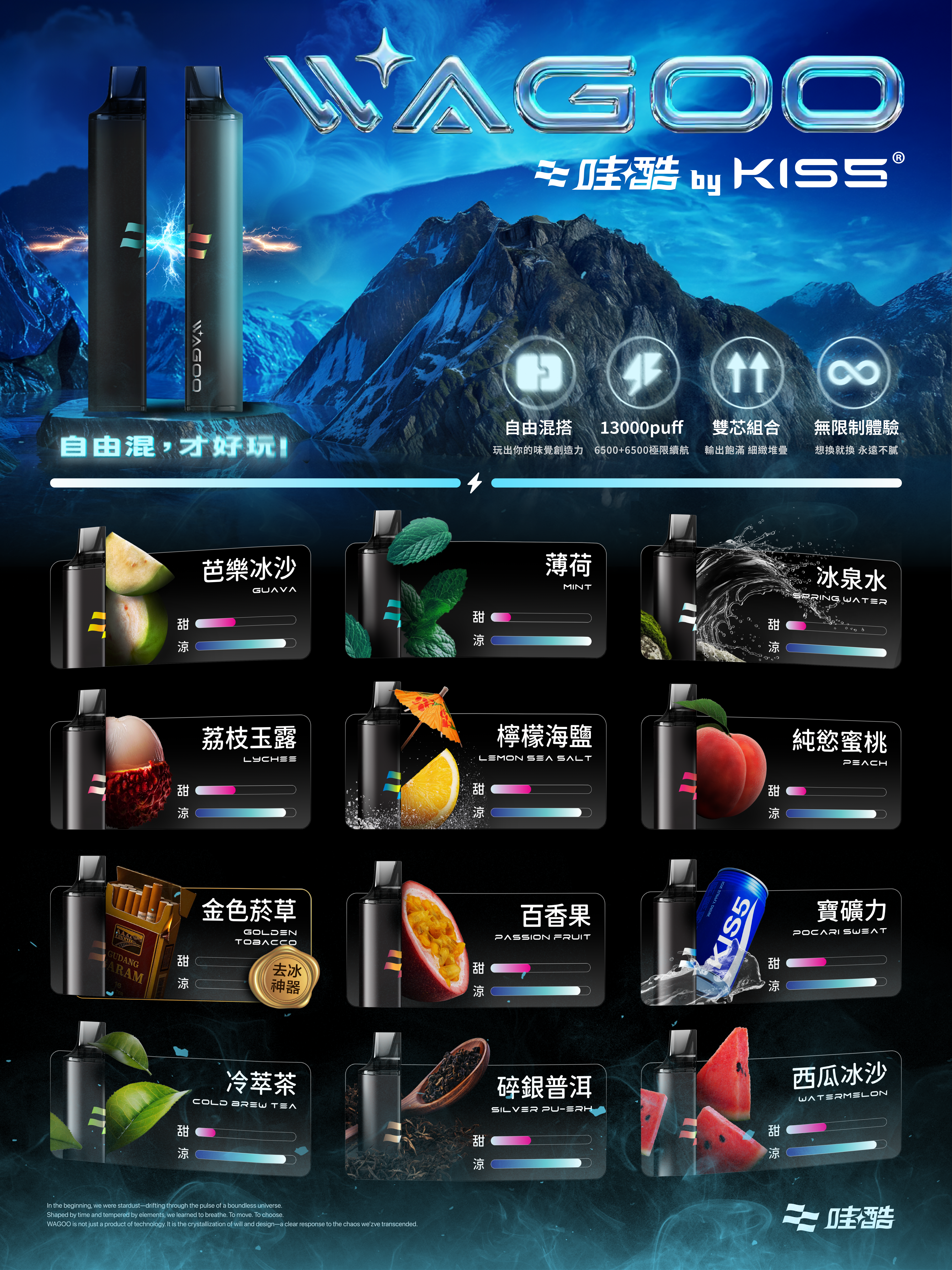 KIS5鎧斯拋棄式6500口✨口味變化多達180種(限量販售)✨特點 雙吸抛棄式 台灣首創 💖因爲銷量好 經常性缺貨