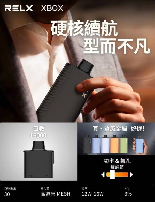 RELX悅刻X-BOX🥚 16000口 超耐抽！【買三顆送主機】